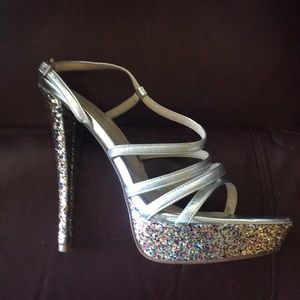 Silver party shoes